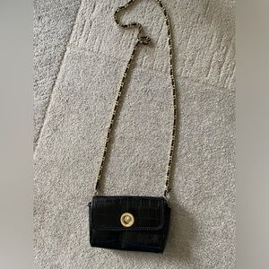 Zara faux croc bag